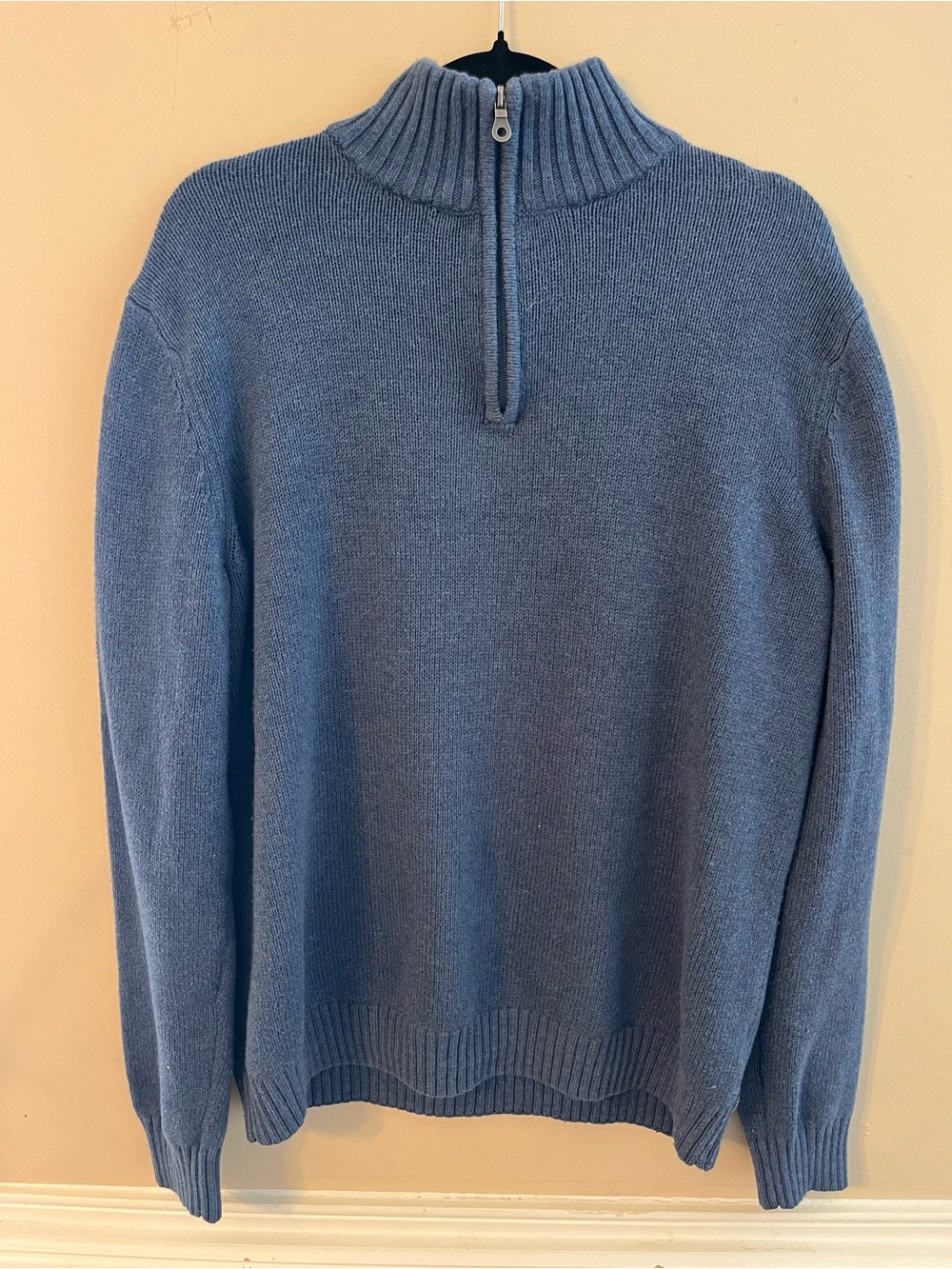 croft & barrow Men's Zip-Neck Sweater in Dusty Blue